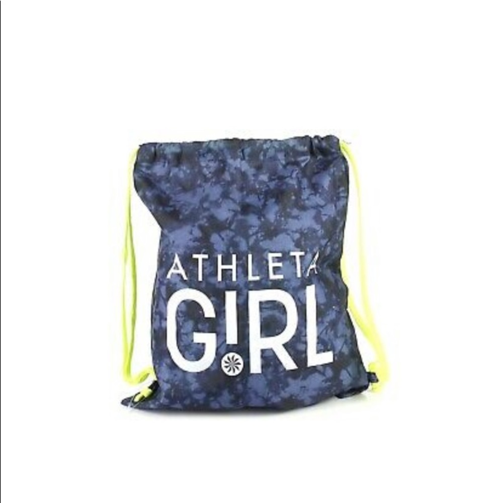 Althea  tie dye backpack with green neon strap new